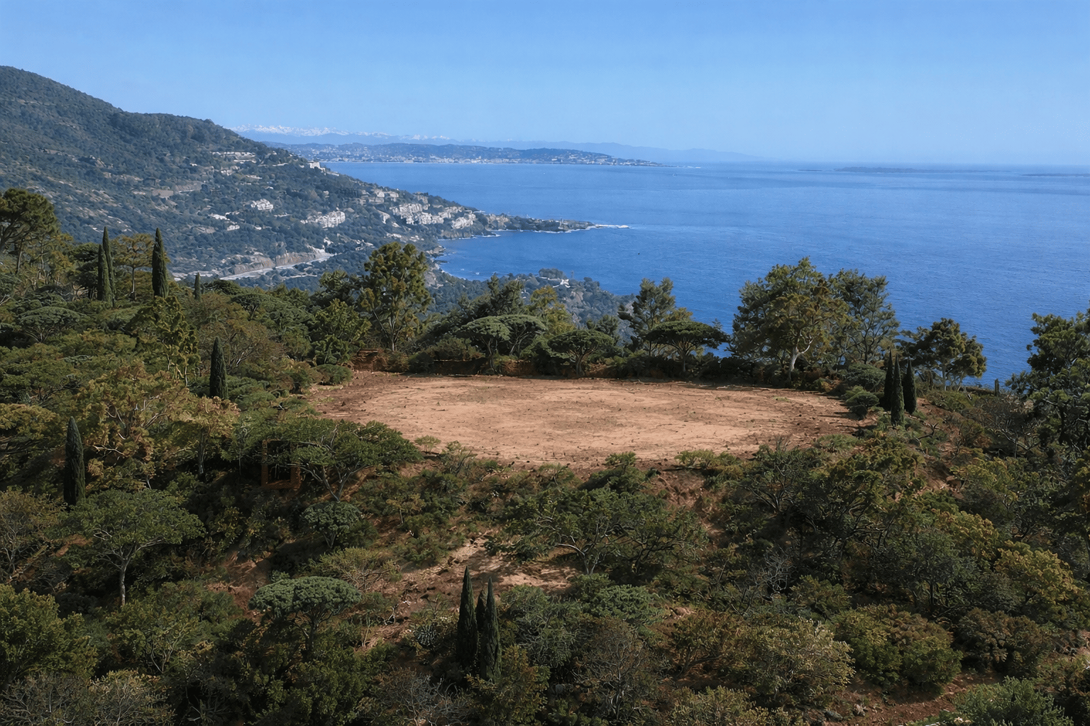 Exceptional 1.2-hectare sea view estate site in Théoule-sur-Mer with 1,500 sqm …